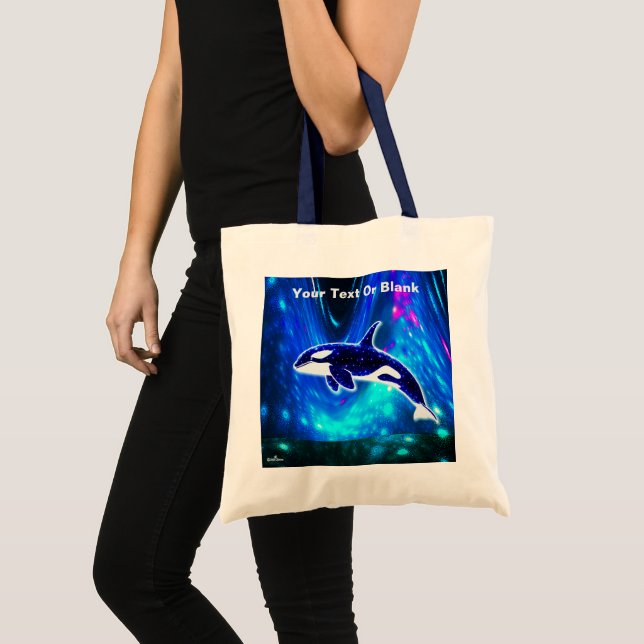 Bolsa Tote Cosmic Orca (Frente (produto))