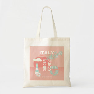 Bolsa Tote Costa Amalfi, Viagem de Arte, Pastel