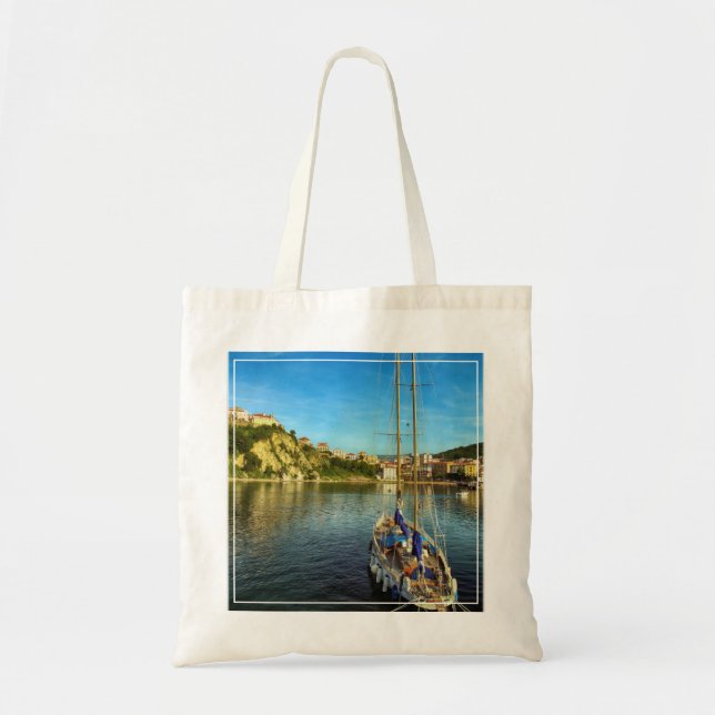 Bolsa Tote Costa de aproximação | Agropoli do barco (Frente)