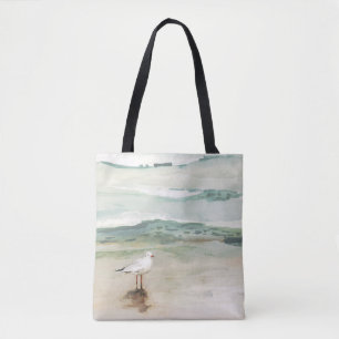 Bolsa Tote Costa de Seagull de Praia