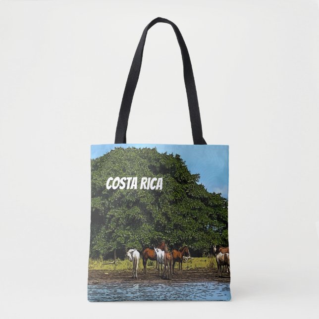 Bolsa Tote Costa Rica - Cavalos pela Água (Frente)
