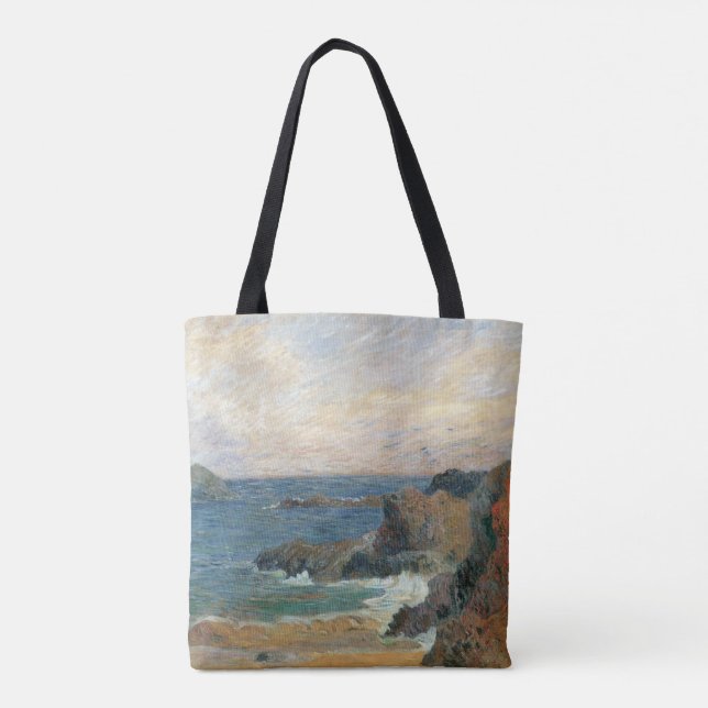 Bolsa Tote Costa Rocky por Paul Gauguin, Impressionismo Vinta (Verso)