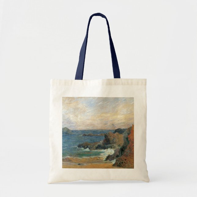 Bolsa Tote Costa Rocky por Paul Gauguin, Impressionismo Vinta (Frente)