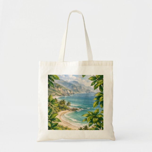 Bolsa Tote Costa Tropical de Dhofar Omã (Frente)