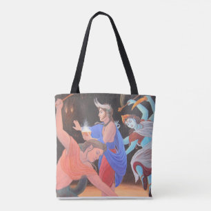Bolsa Tote Costume dinâmico das deidades toda sobre - imprim