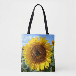 Bolsa Tote Costume do girassol por todo o lado na sacola do