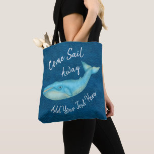 Bolsa Tote Costume náutico afastado da praia do mar da