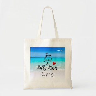 Bolsa Tote Costume tropical da areia de Sun e da praia dos
