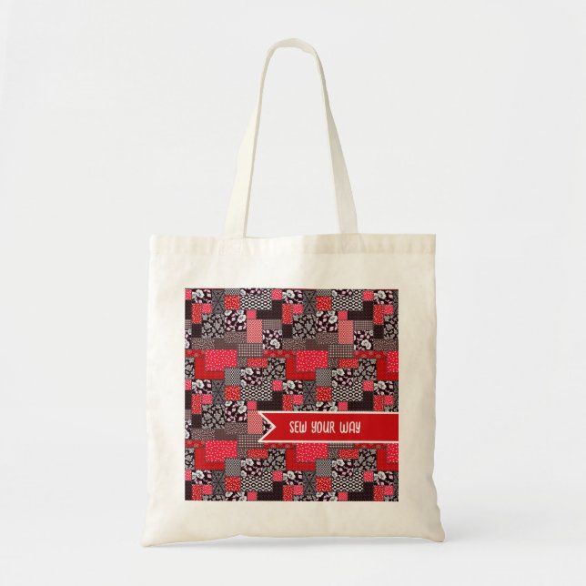 Bolsa Tote Costura Personalizada Patchwork Costure ao Seu Gos (Frente)