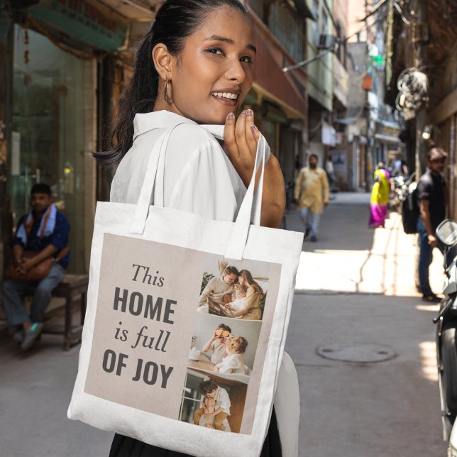 Bolsa Tote Cota da Família de Casais Modernos (Criador carregado)