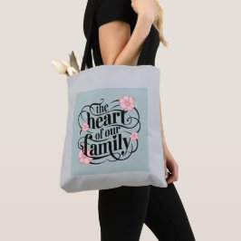 Bolsa Tote Cota da Família do Pastel Cinza