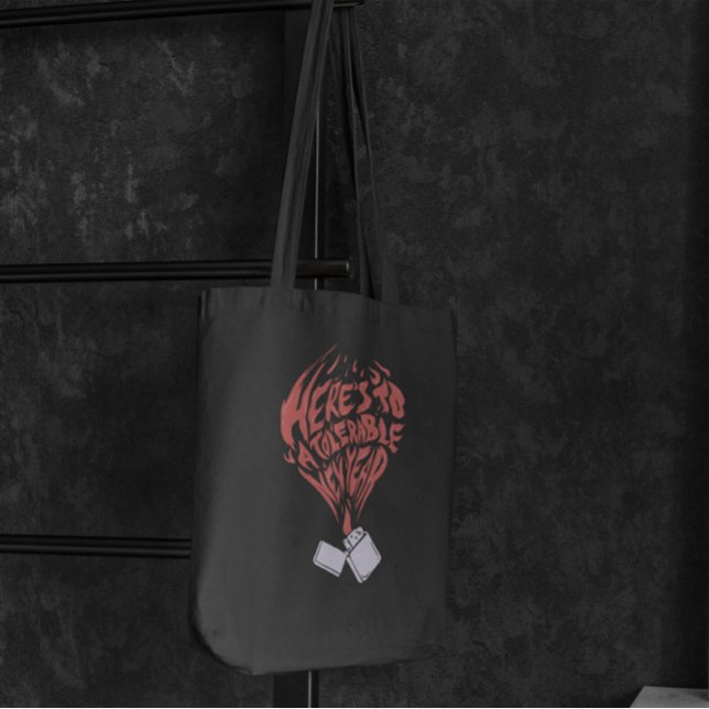 Bolsa Tote Cota de Ano Novo Tolerável (Criador carregado)