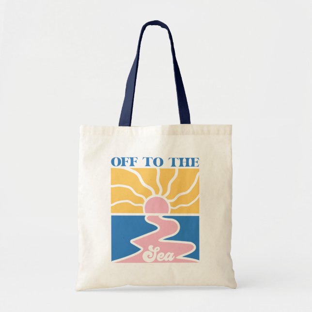 Bolsa Tote Cota de Boho Retro Summer (Frente)