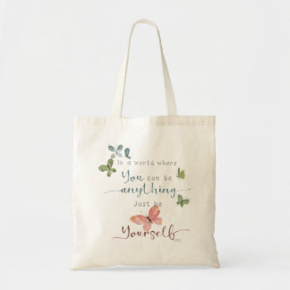 Bolsa Tote Cota de Borboletas Russo Watercolor