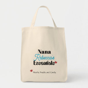Bolsa Tote Cota Humorística de Essenciais Personalizados da N