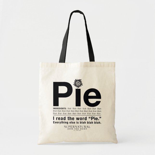 Bolsa Tote Cota "Pie" sobrenatural (Frente)