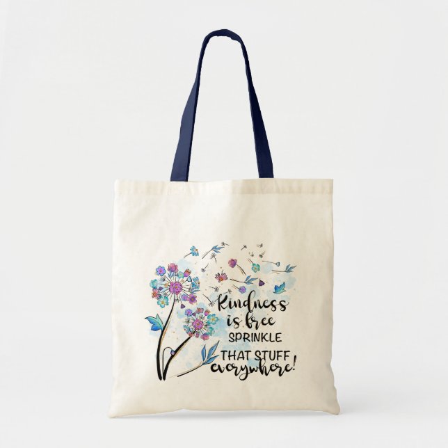Bolsa Tote Cotação Motivacional Dandelion (Frente)