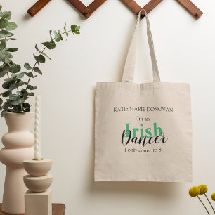 Bolsa Tote Cotação Personalizada de Dança Irlandesa