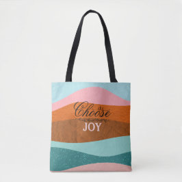 Bolsa Tote Cotação positiva para Inspiração Boho Colorida