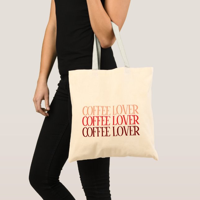 Bolsa Tote Cotações Personalizadas - Sobrecarga de Café Simpl (Frente (produto))