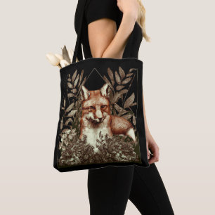 Bolsa Tote Cottagecore Fox Vintage