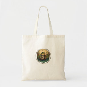 Bolsa Tote Cottagecore Sapo Tocando Banjo Goblincore Estética