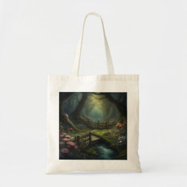 Bolsa Tote Cottagecore Sombrio Floresta Encantadora Verão