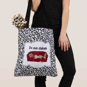 Bolsa Tote Couch Greyhound (Desconhecido) Cão Preguiçoso Dorm