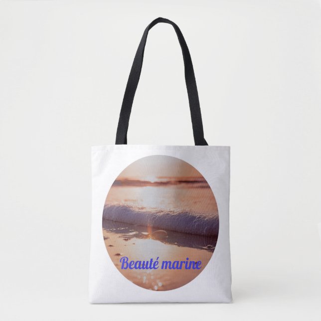Bolsa Tote Couche de soleil beauté marine (Frente)