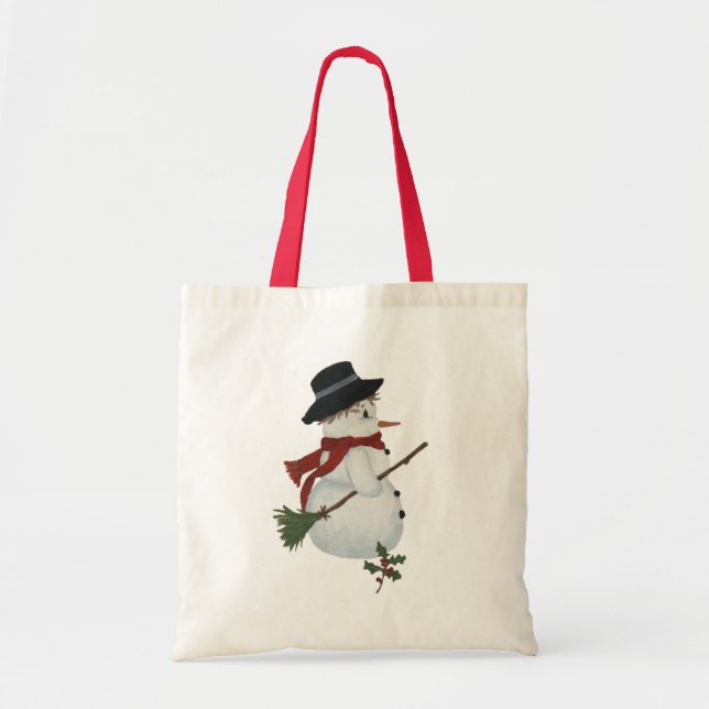 Bolsa Tote Country Snowman Tote Bag (Frente)