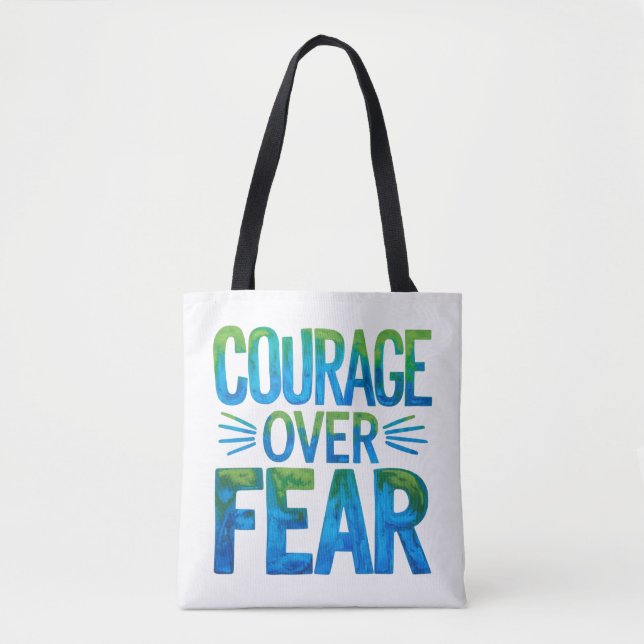 Bolsa Tote Courage over fear (Frente)
