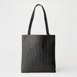 Bolsa Tote Couro crocodilo luxurioso: textura têxtil.