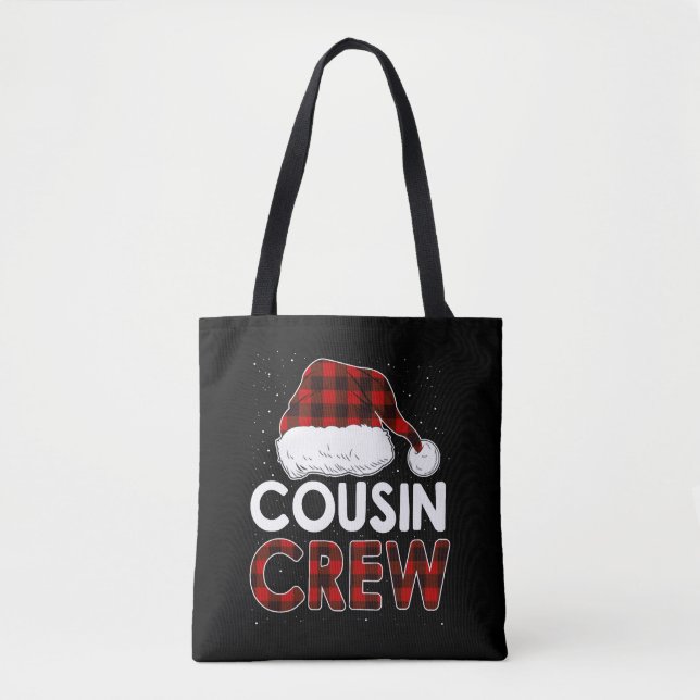 Bolsa Tote Cousin Crew de Natal de 2021 (Frente)