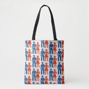 Bolsa Tote Cowboy & Cowgirl Americana
