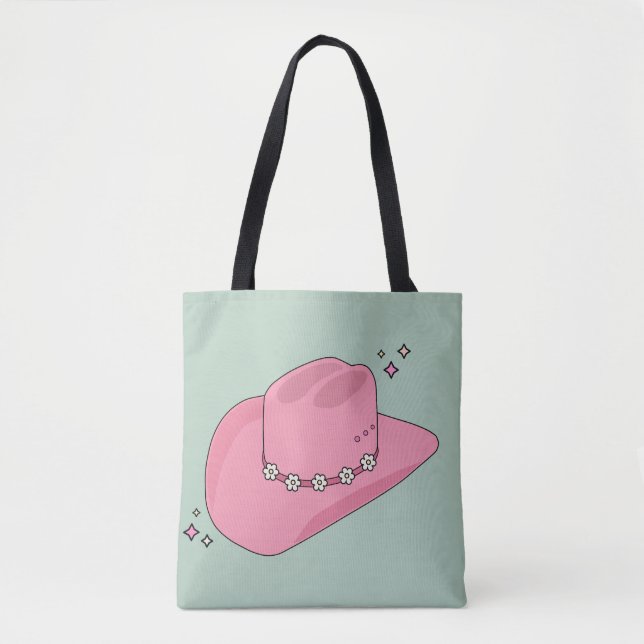 Bolsa Tote Cowboy Hoppy Pink E Green (Frente)
