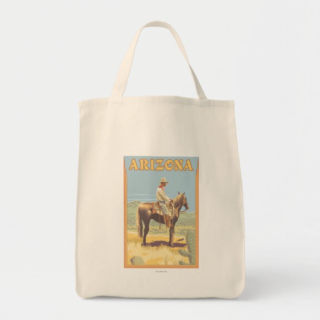Bolsa Tote Cowboy (Vista lateral)Arizona (Frente)
