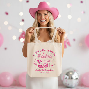 Bolsa Tote Cowgirl Crew Rodeio Festa de Despedida de Solteira