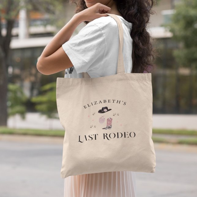 Bolsa Tote Cowgirl Nashville Pink Último Rodeio | Bachelorett (Criador carregado)