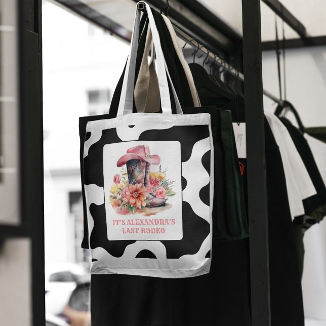 Bolsa Tote Cowgirl Rosa Nashville Vamos Go Girls Bachelorette (Criador carregado)