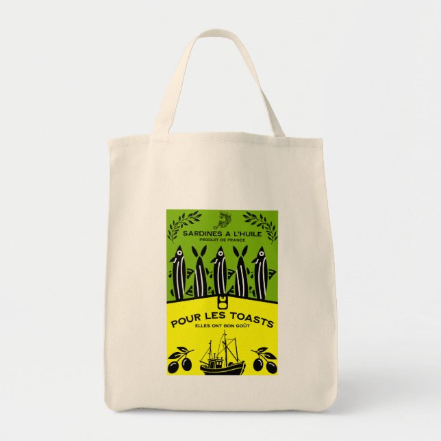 Bolsa Tote Cozinha Vintage Sardinecore (Frente)