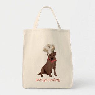 Bolsa Tote Cozinhar de chocolate Labrador