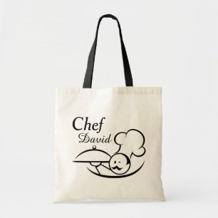 Bolsa Tote Cozinheiro chefe ilustrado personalizado