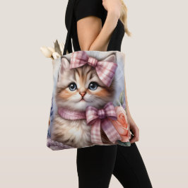 BOLSA TOTE COZINHO FLUFFY COM FLORES E ARCO DE PINO