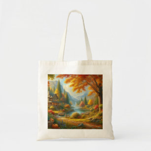 Bolsa Tote Cozy Cabin In The Woods