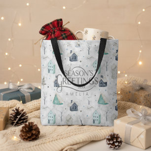 Bolsa Tote Cozy Home Teal ID985
