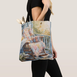 Bolsa Tote Cozy Porch com Quilt e Lemonade Charm