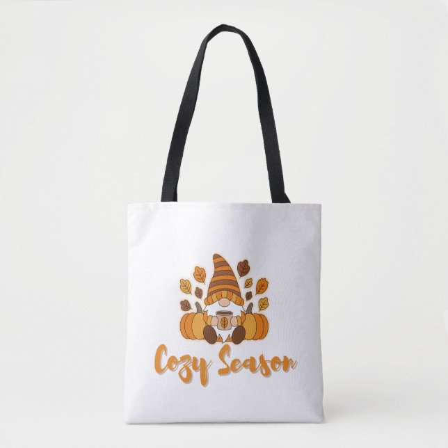 Bolsa Tote Cozy Season | Design de outono estético para Autum (Frente)