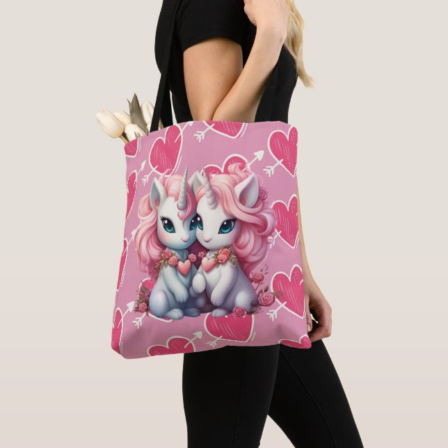 Bolsa Tote Cpuple de Bebê Bonito para Oferta de Dia de os nam (Close Up)