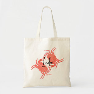Bolsa Tote Crab Ocean Beach Sea Creature Tote Bag