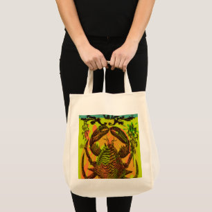 Bolsa Tote Crab Seafood Bowl e Beach